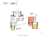 三盛璞悦湾_2室2厅1卫 建面77平米