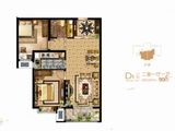 金舍汤河东岸_2室1厅1卫 建面90平米