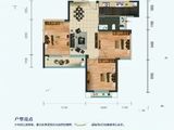 东唐滨江_3室2厅1卫 建面104平米