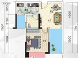 北部湾国际公馆_1室1厅1卫 建面54平米