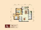 水月星城_2室1厅1卫 建面86平米