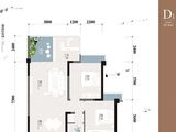 西城君悦华府_3室2厅1卫 建面84平米