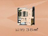 合众兴领寓_1室1厅1卫 建面38平米