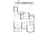恒大海上帝景_4室2厅2卫 建面151平米