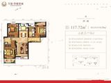 万晟荣曜景城_3室2厅2卫 建面117平米