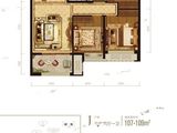 蓝城清风明月（明月苑）_3室2厅1卫 建面107平米