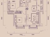 大连恒大雅苑_2室2厅1卫 建面84平米