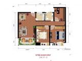 庐陵东方_3室2厅1卫 建面86平米