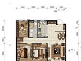 熙云府_3室2厅1卫 建面115平米