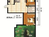 一品澜山_2室1厅1卫 建面68平米