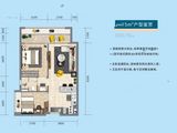 奥园古兜温泉小镇_2室2厅1卫 建面75平米
