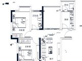 世茂幸福里_2室2厅1卫 建面82平米