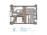 绿地海珀天润_1室1厅1卫 建面71平米