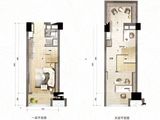 碧桂园潼湖科技小镇_2室2厅1卫 建面33平米