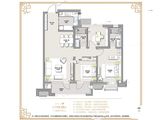 新空港孔雀城天玺_3室2厅2卫 建面116平米