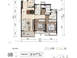 华润万象华府_3室2厅2卫 建面97平米