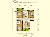 鑫翔豪庭_3室2厅2卫 建面131平米
