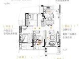 融信碧桂园金地国贸九棠_3室2厅1卫 建面93平米