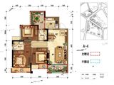 乐基优悦广场_3室2厅2卫 建面88平米