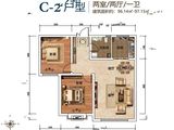 煜利佳苑_2室2厅1卫 建面96平米