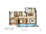 新城悦隽时代_3室2厅2卫 建面110平米