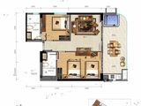 依云四季_2室1厅1卫 建面89平米