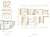 汇龙湾天樾_5室2厅3卫 建面172平米