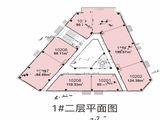 中铁琉森水岸_1#二层平面图 建面90平米