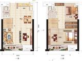 云星钱隆首府_3室2厅2卫 建面58平米