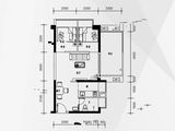 冠昌铂金时代_2室1厅1卫 建面60平米