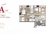 民盈国贸中心_3室2厅3卫 建面268平米