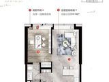 万科大都会东港_1室1厅1卫 建面66平米