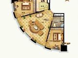 香江中央金座_2室1厅1卫 建面92平米
