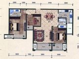 天际海悦_3室2厅2卫 建面103平米