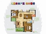 佳源鸿翔东方都市_3室2厅1卫 建面96平米