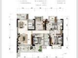 碧桂园新城之光_4室2厅2卫 建面127平米