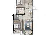 康桥香蔓郡_3室2厅1卫 建面89平米