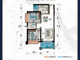亚龙大理海悦名门_2室2厅1卫 建面87平米