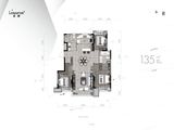 龙湖天宸原著_3室2厅2卫 建面135平米