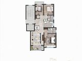 宝龙宏地官河上城_3室2厅2卫 建面93平米