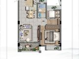越城凤凰府邸_2室2厅1卫 建面75平米