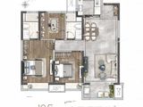 金辉长安云筑_3室2厅2卫 建面105平米