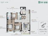 龙光玖台花苑_3室2厅2卫 建面98平米
