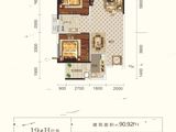 翡翠时光_2室2厅1卫 建面90平米