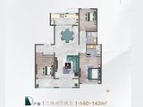 金能珠山壹号_3室2厅2卫 建面140平米