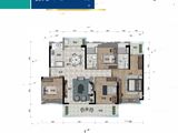 碧桂园潼湖科技小镇_4室2厅2卫 建面139平米
