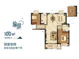 中钰翡翠天境_2室2厅1卫 建面100平米