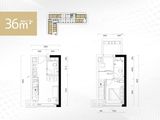 玖龙台_1室1厅1卫 建面36平米