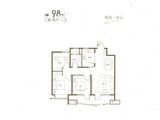 青铁观海地_3室2厅1卫 建面98平米