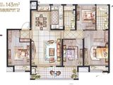 保利熙悦_4室2厅2卫 建面143平米